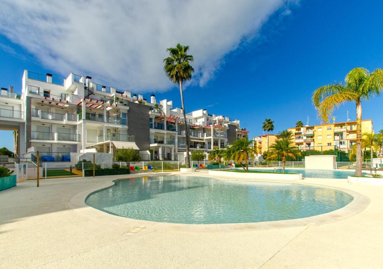 Apartamento Victoria Playa III Con Una Gran Terraza Дения Экстерьер фото